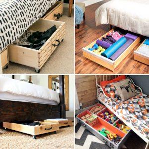 DIY Under Bed Storage Ideas