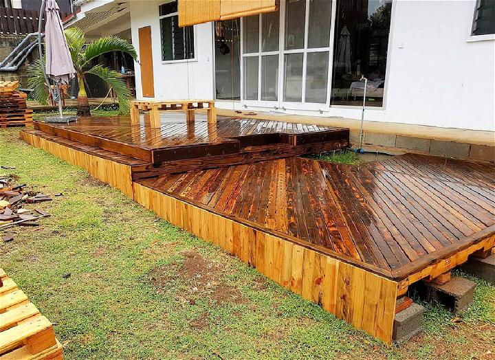 Decking Made From Pallets