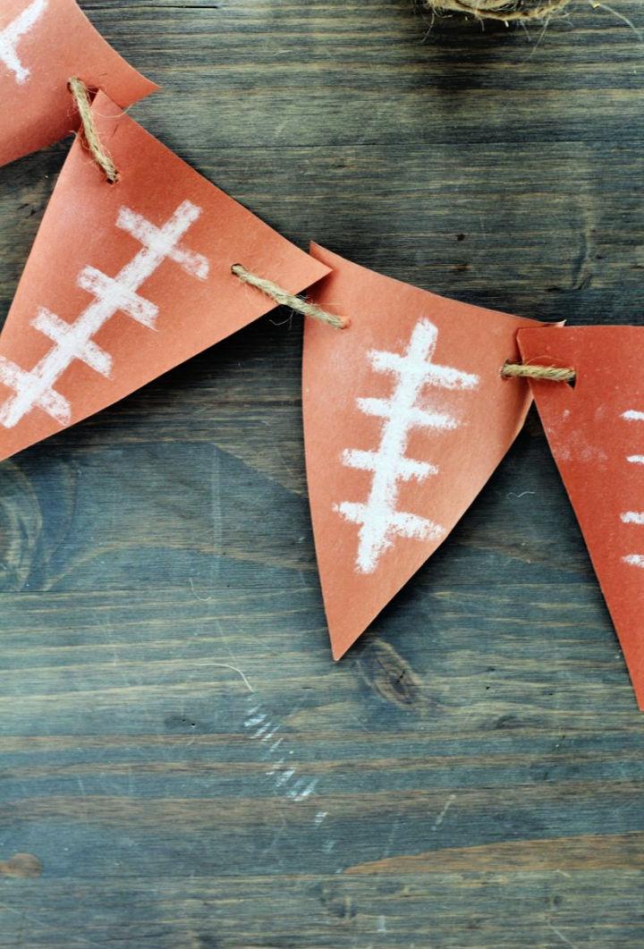 Easy Construction Paper Football Banner