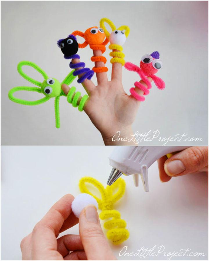 Easy Pipe Cleaner Finger Puppets