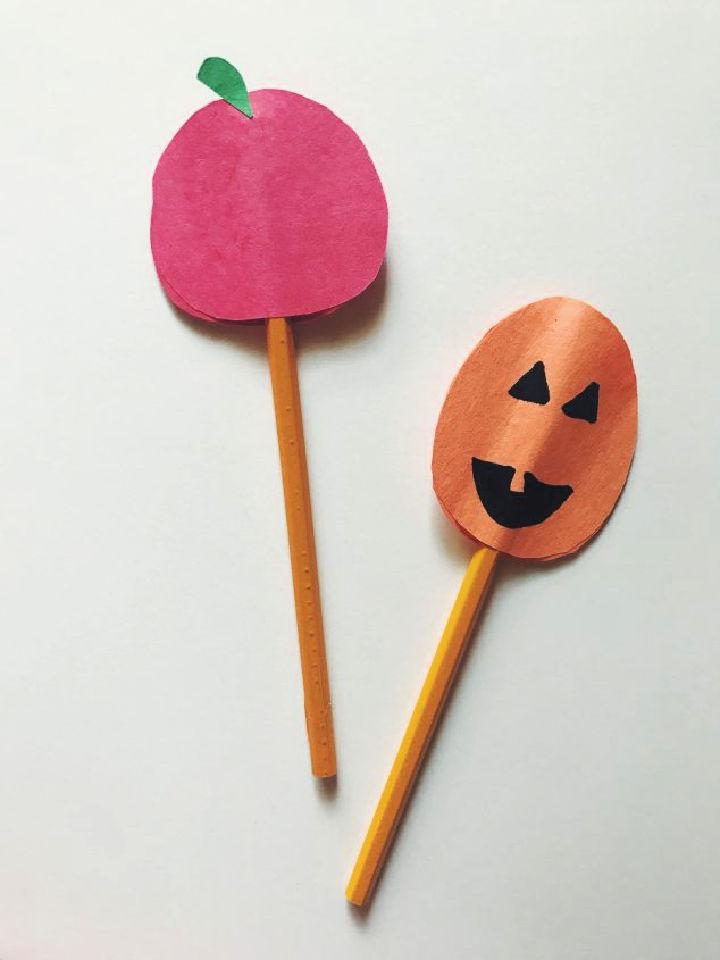 Fall Construction Paper Pencil Toppers