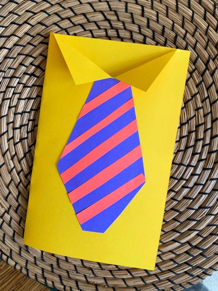 Day Tie Cards from Construction Paper