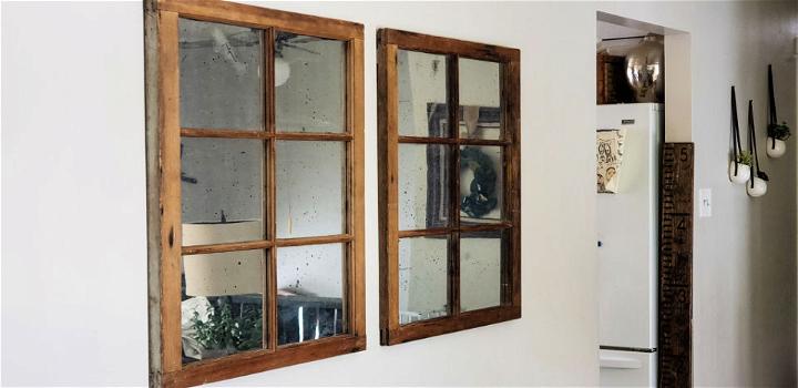 Faux Mercury Glass Mirror