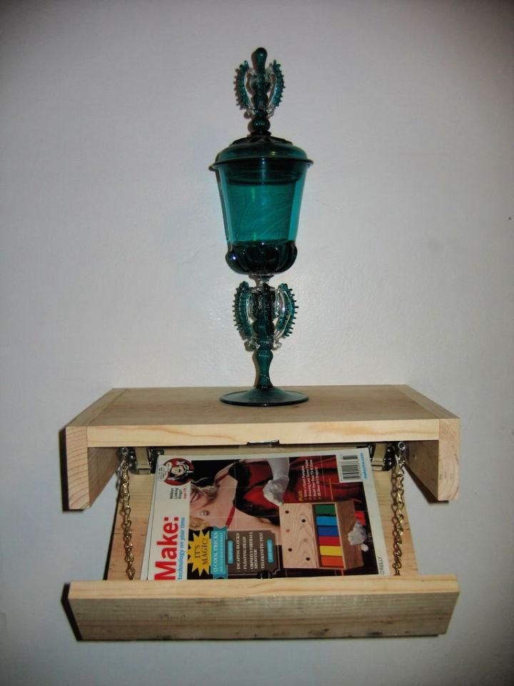 Floating Shelf With A Secret Compartment