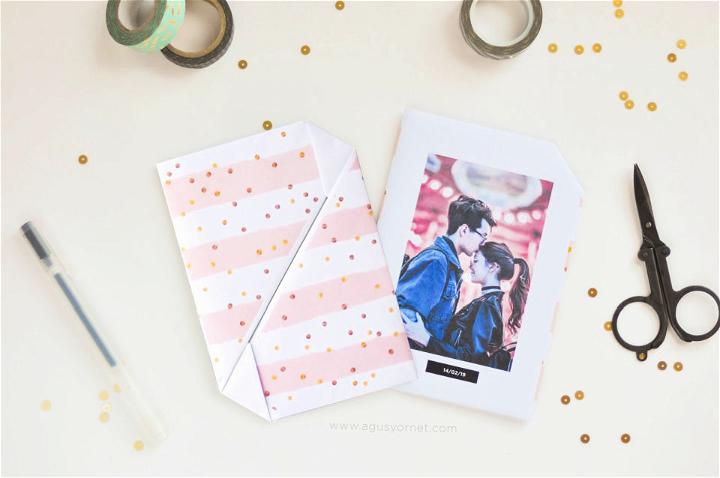 Free Origami Photo Card