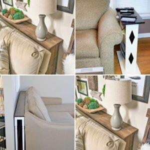 diy sofa table plans to build your own behind couch table
