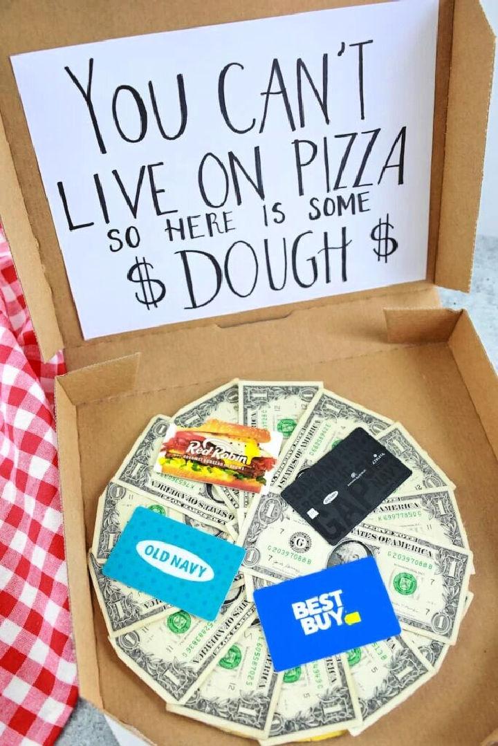 Graduation Pizza Box with Money