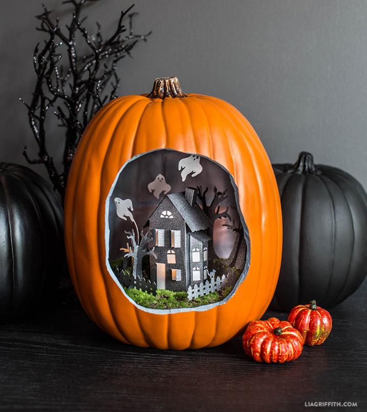 Halloween Pumpkin Diorama