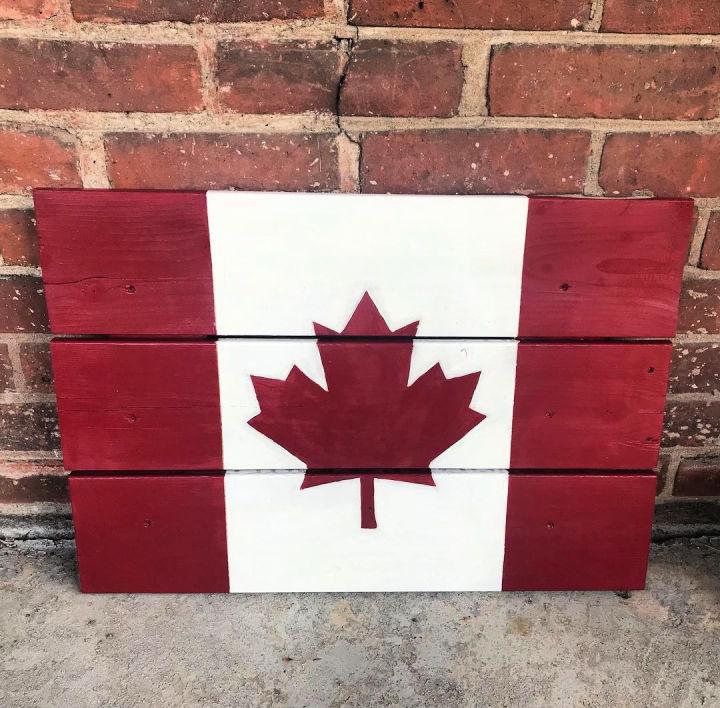 Hand painted Pallet Flag
