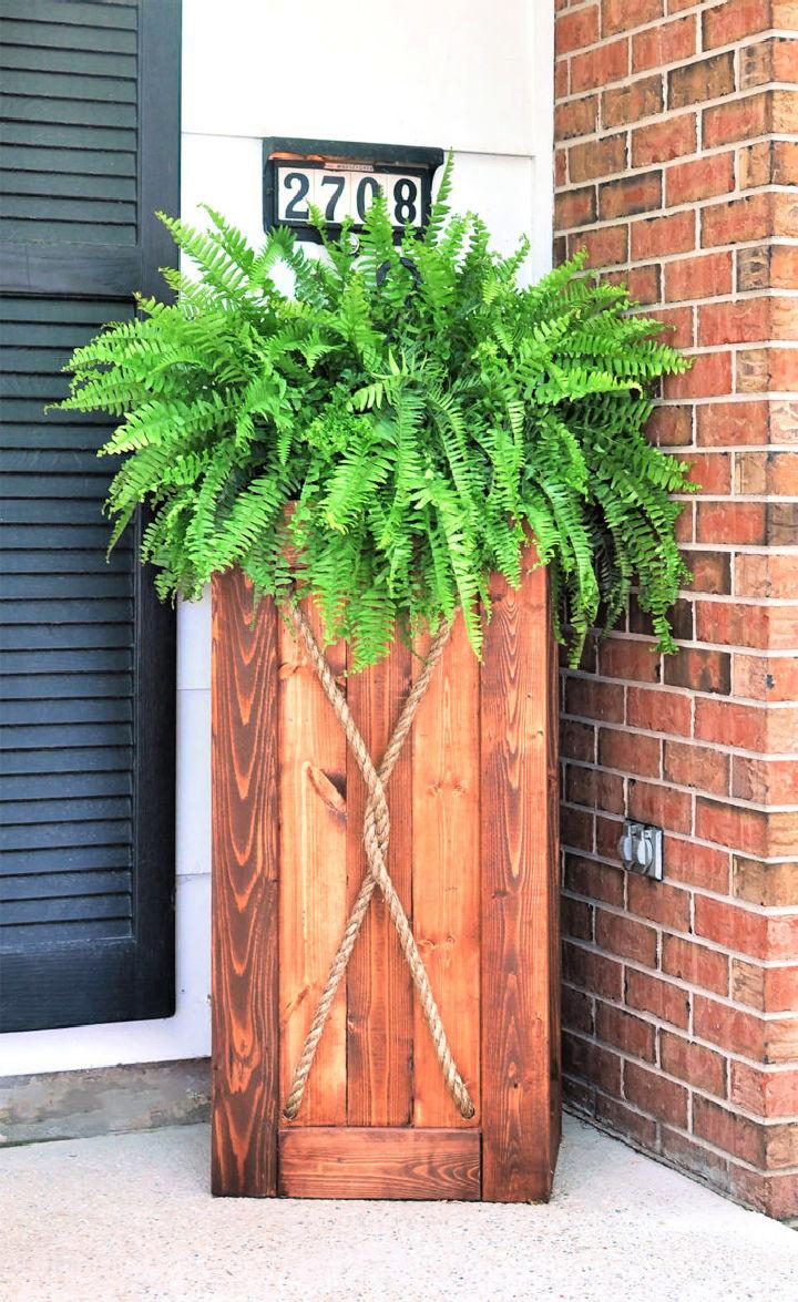 How To Build Tall Planter