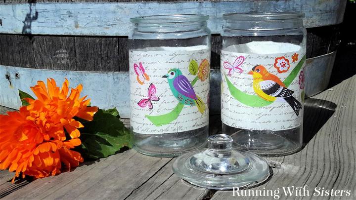 How to Decoupage a Glass Jar