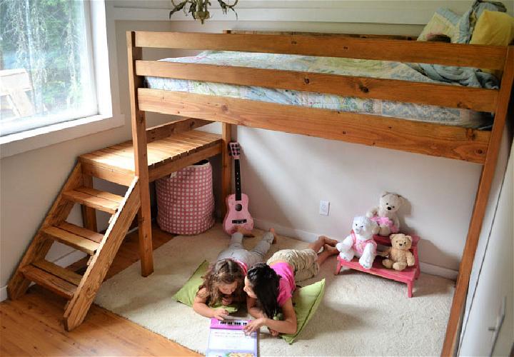 Junior Camp Loft Bed With Stairs