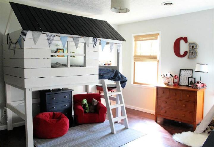 Kids Clubhouse Loft Bed