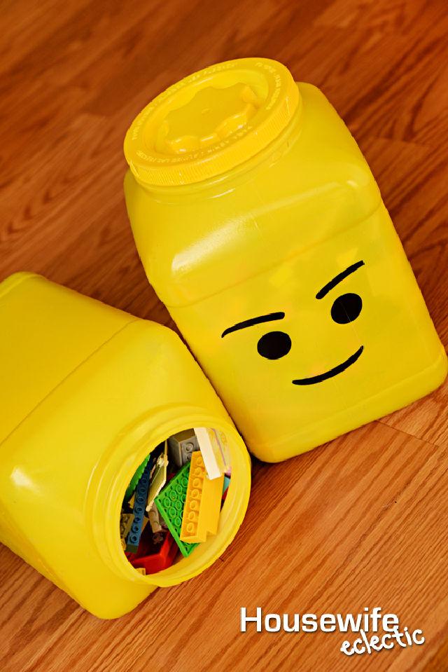 Contenedores de almacenamiento de cabezas de Lego