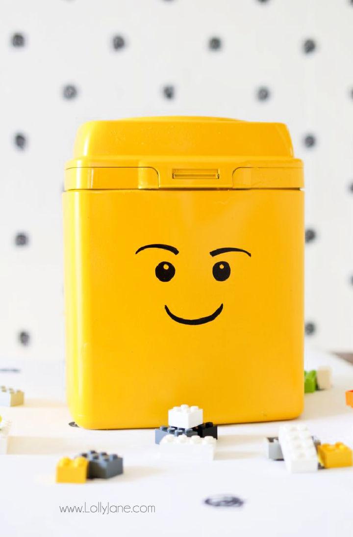 Lego Storage from Formula Container