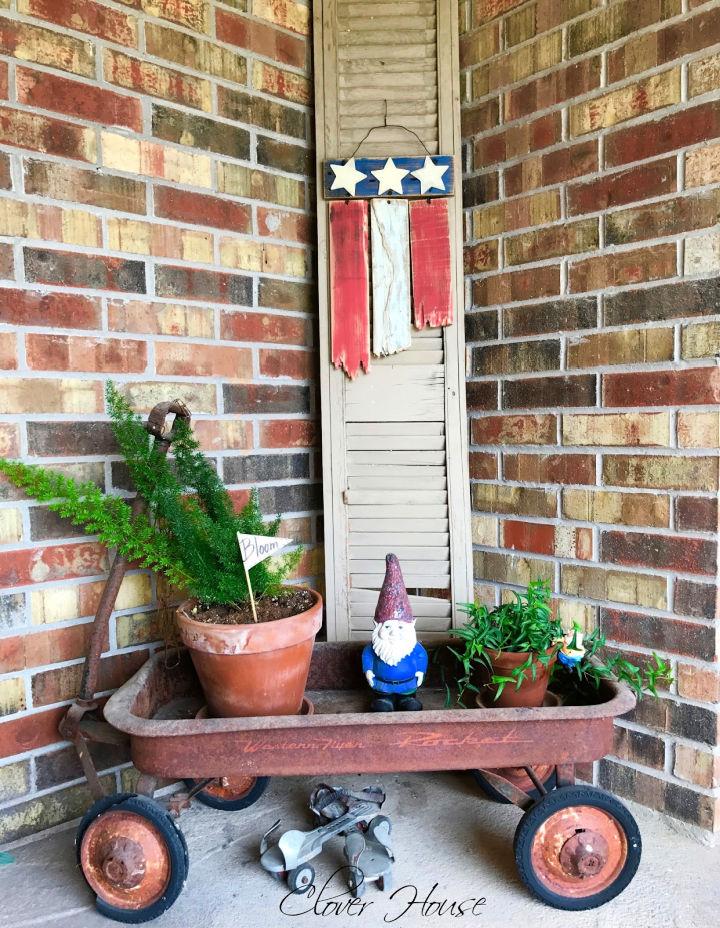 Making A Pallet Wood Flag