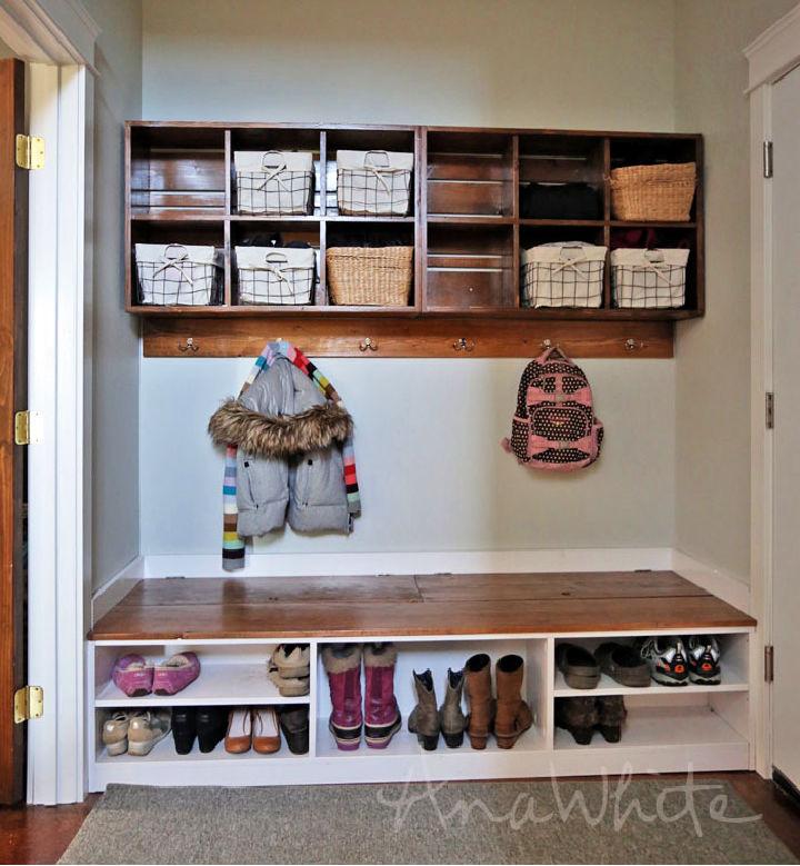 Mudroom Hidden Storage Bench