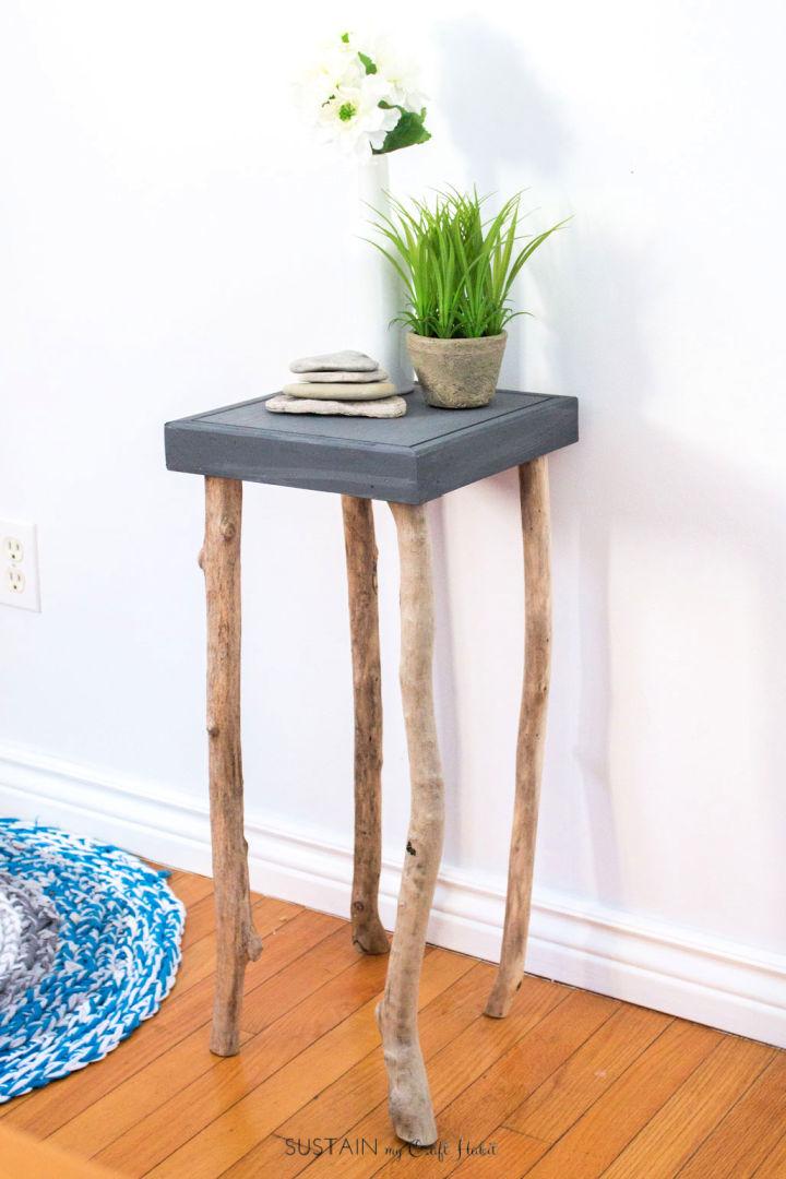 Nightstand with Driftwood Legs