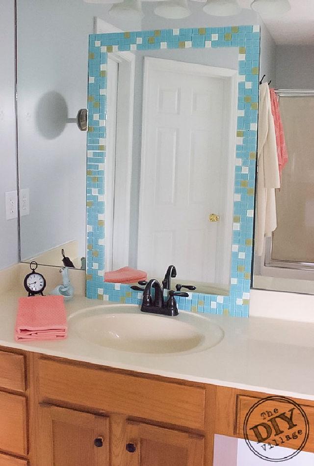 No Grout Mosaic Tile Mirror