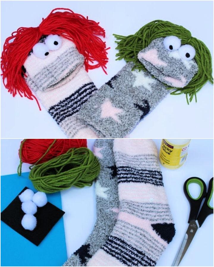 No Sew Sock Puppets