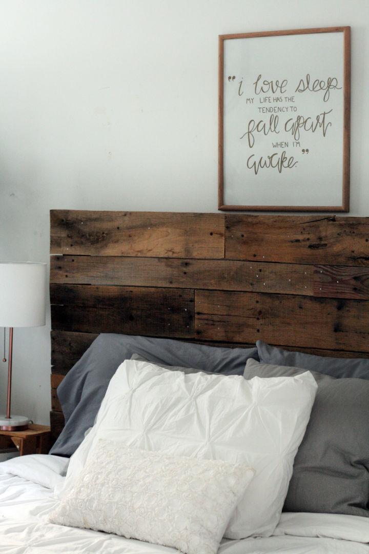 Pallet Board Headboard