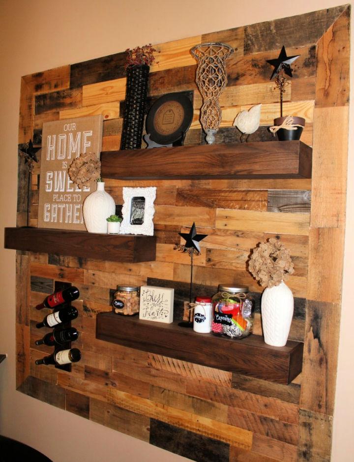 Pallet Wall Floating Shelves