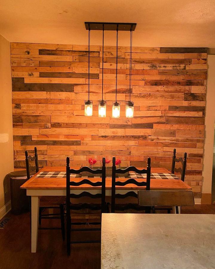 Pallet Wall In The Kitchen