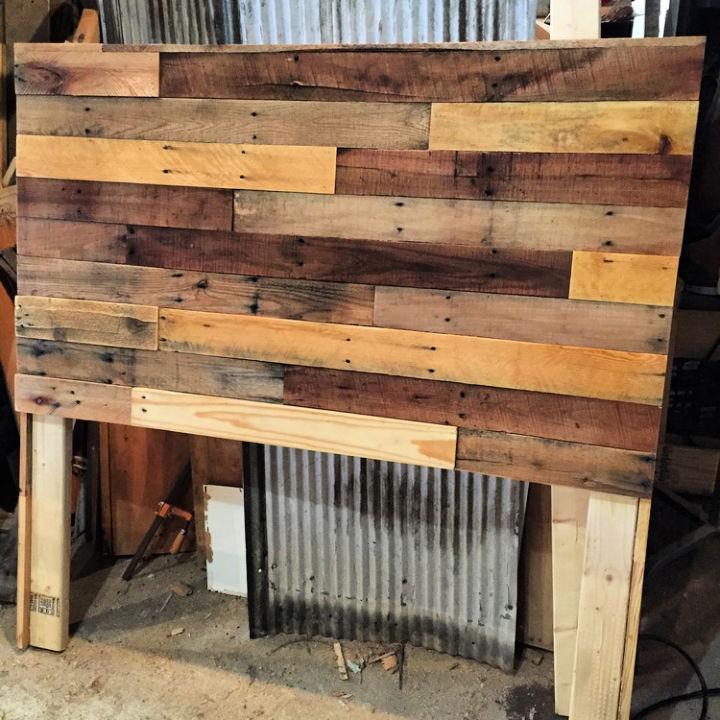 Pallet Wood Headboard Plan