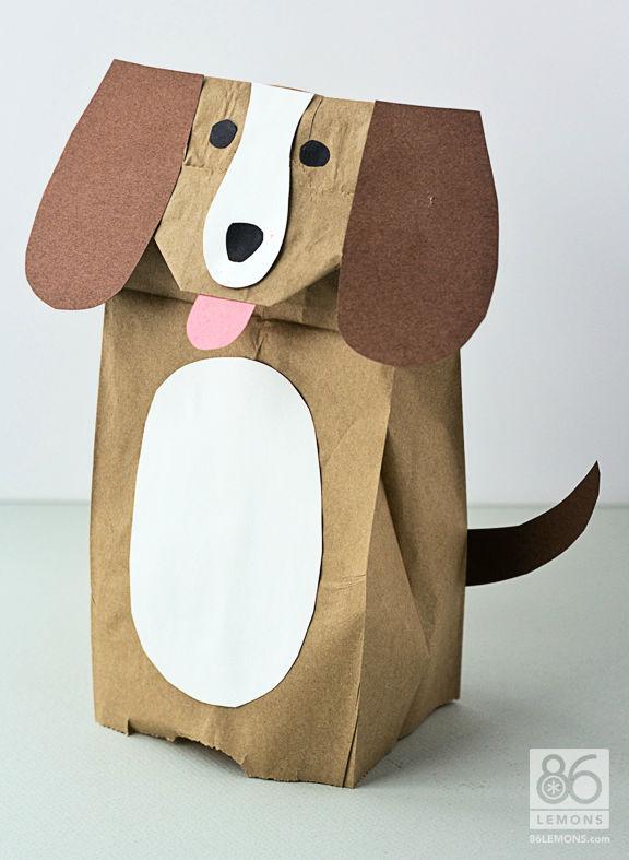 Paper Bag Animal Puppets