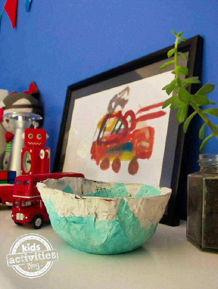 Paper Mache Bowl for Kids