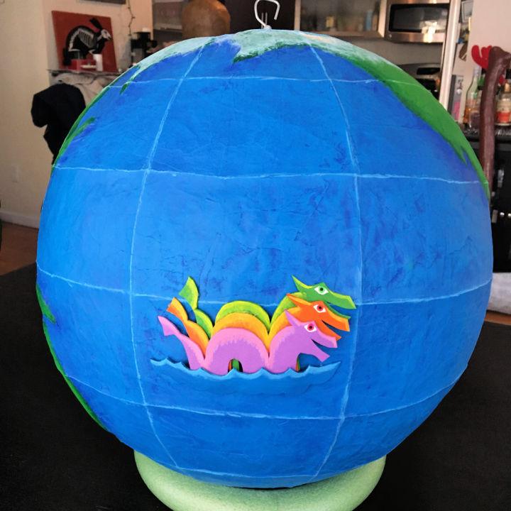 Paper Mache Globe Decorations