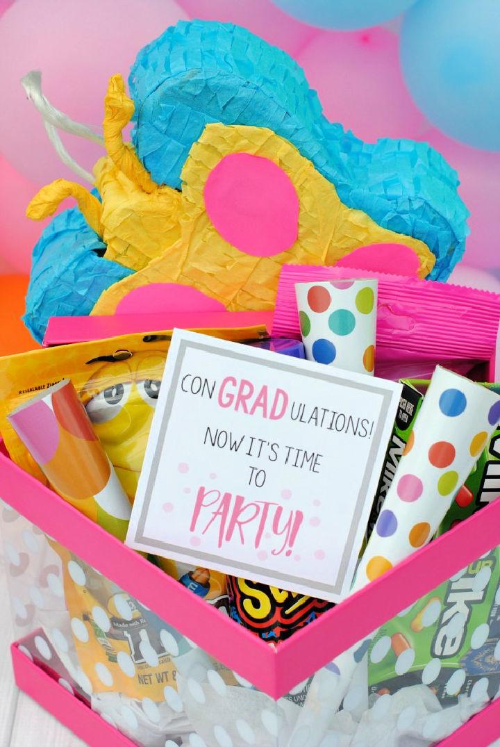 Party in a Box Graduation Basket