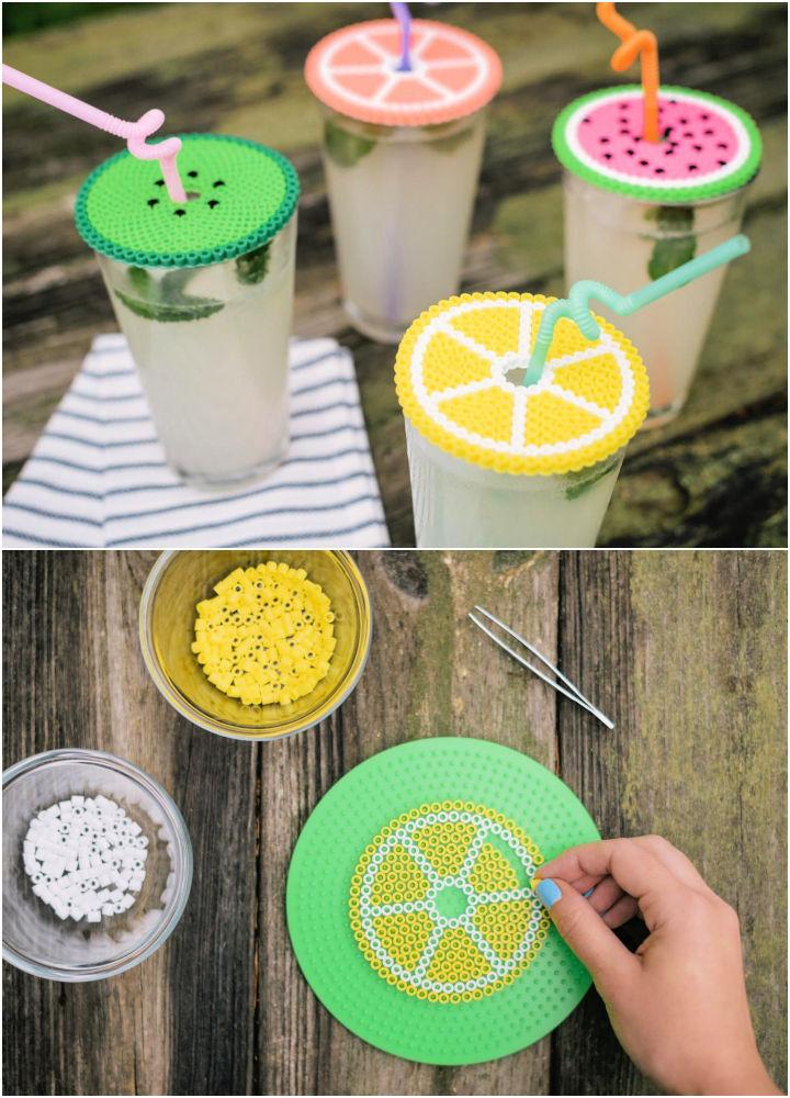 Perler Bead Drink Covers