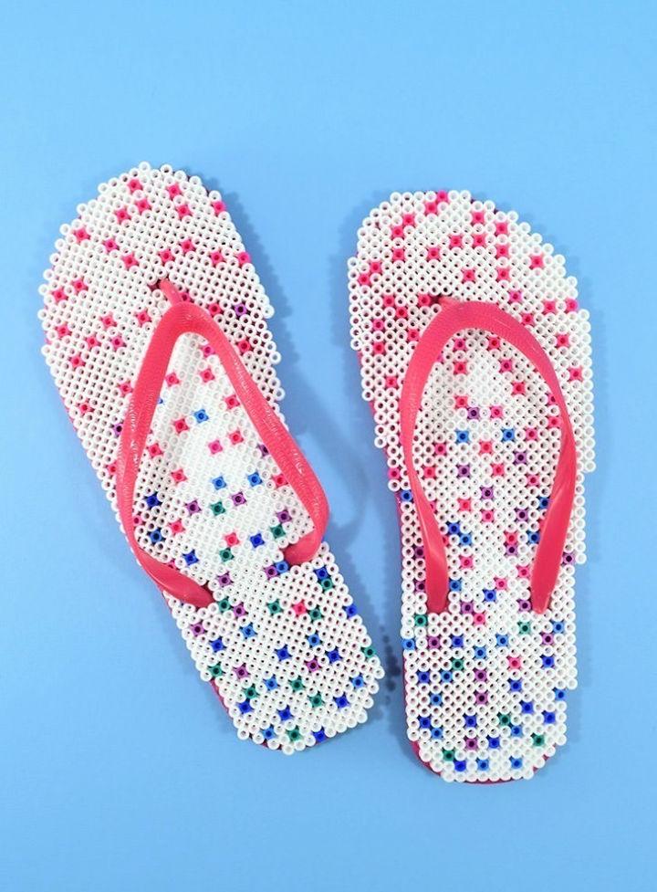 Make Your Own Perler Bead Flip Flops