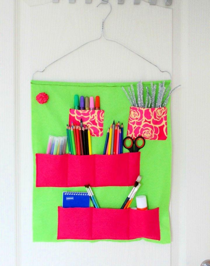 Sew a School Supplies Organizer