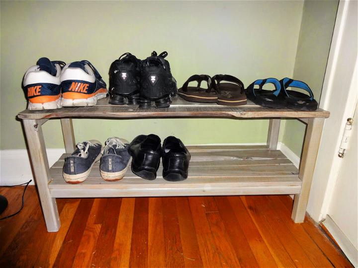 Shoe Rack Made From Pallets
