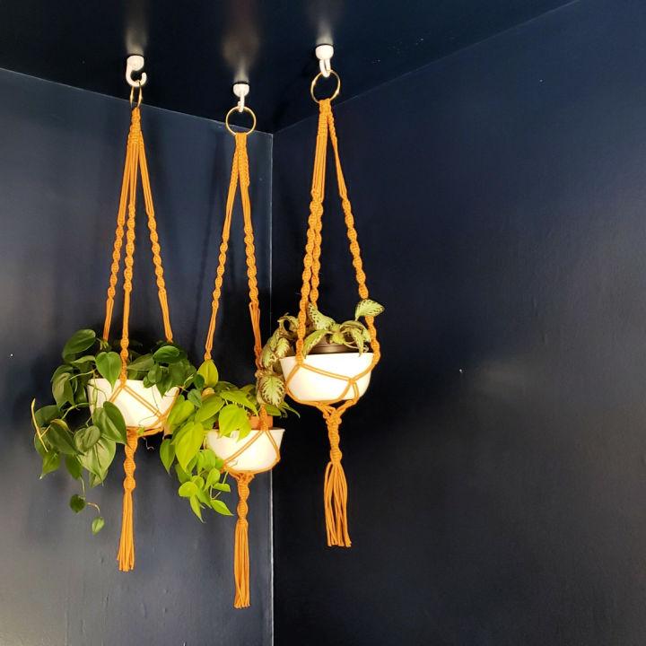 Simple Macrame Hanging Planters