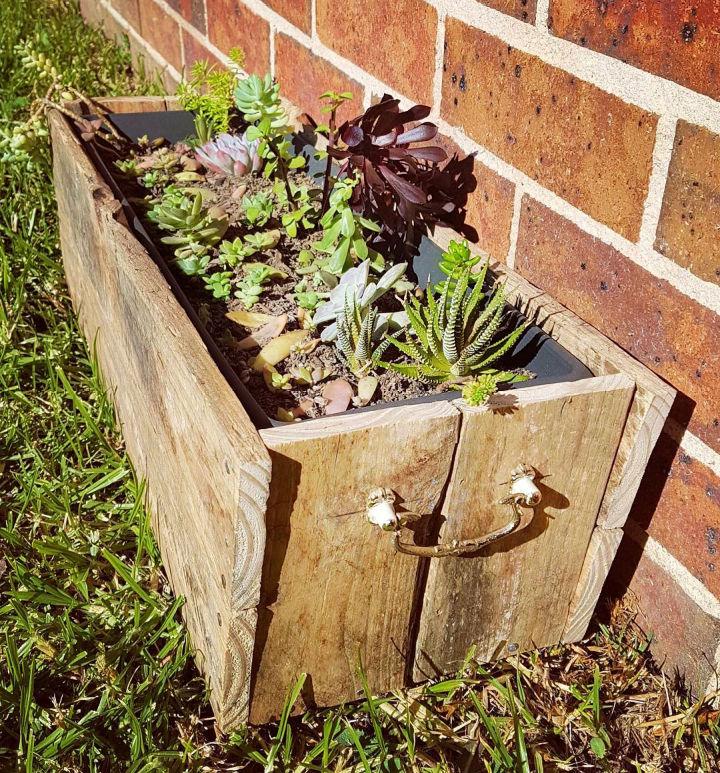 Succulent Pallet Planter Box