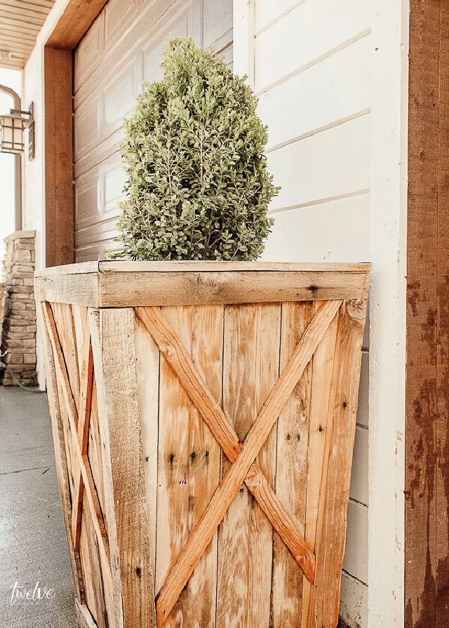 Turn A Pallet into Planter Boxes