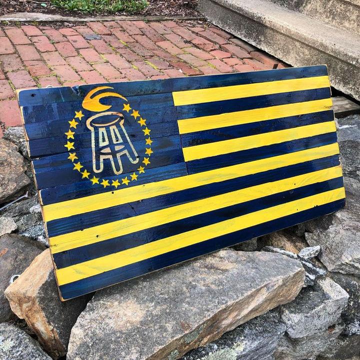 University Of Michigan Pallet Flag