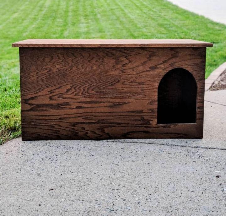 Wooden Litter Box Enclosure