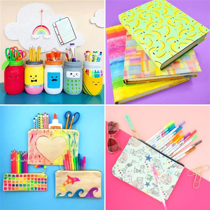 25 Diy School Supplies To Do For Back Kids Blitsy - Diy Ideas For School