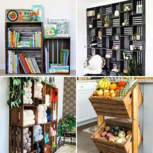 diy wooden crate decorating ideas and projects